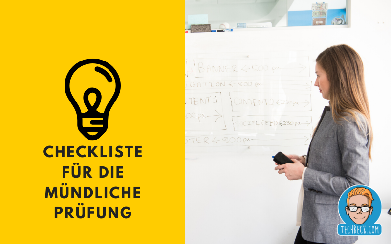 Checkliste für die mündliche Prüfung IHK Abschlussprojekt Fachinformatiker