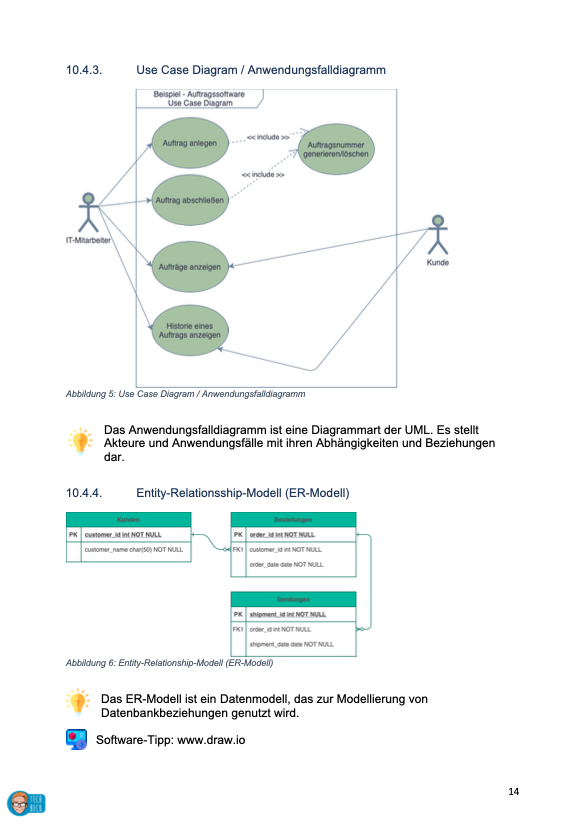 Beispiel der Projektdokumentation ( betriebliche Projektarbeit / Vorlage / IT-Berufe / Fachinformatiker)